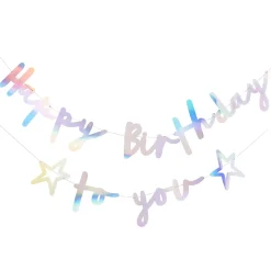 Metallic Happy Birthday To You Card Banner (3 Colour options)