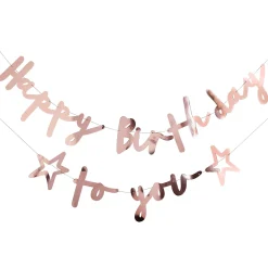 Metallic Happy Birthday To You Card Banner (3 Colour options)