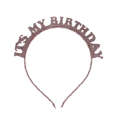 Metallic It's My Birthday Glitter Headband (3 Colour Options)