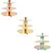 Metallic 3-Tier Scallop Cake Stand (3 Colour Options)