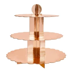 Metallic 3-Tier Scallop Cake Stand (3 Colour Options)