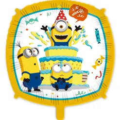 Minions Birthday Cake 18-Inch Foil Helium Balloon
