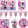 Minnie Junior Party Tableware & Decorations Bundle - 16 Guests