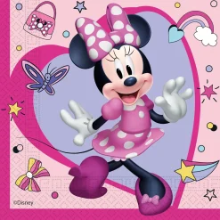 Minnie Junior Party Tableware & Decorations Bundle - 16 Guests