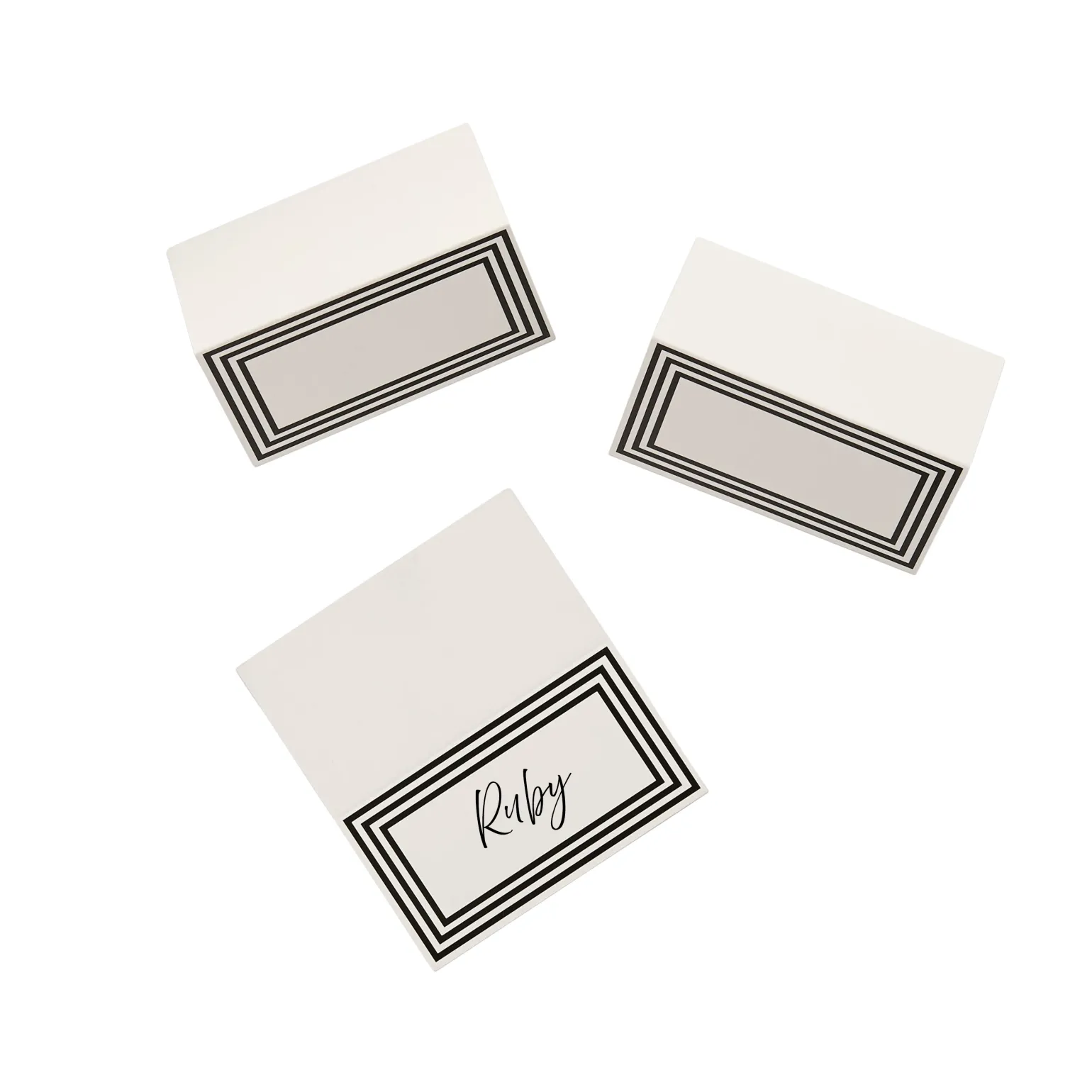 Monochrome Place Cards - Pack of 10