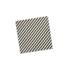 Monochrome Striped Paper Napkins - Pack of 16