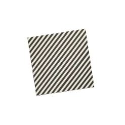 Monochrome Striped Paper Napkins - Pack of 16