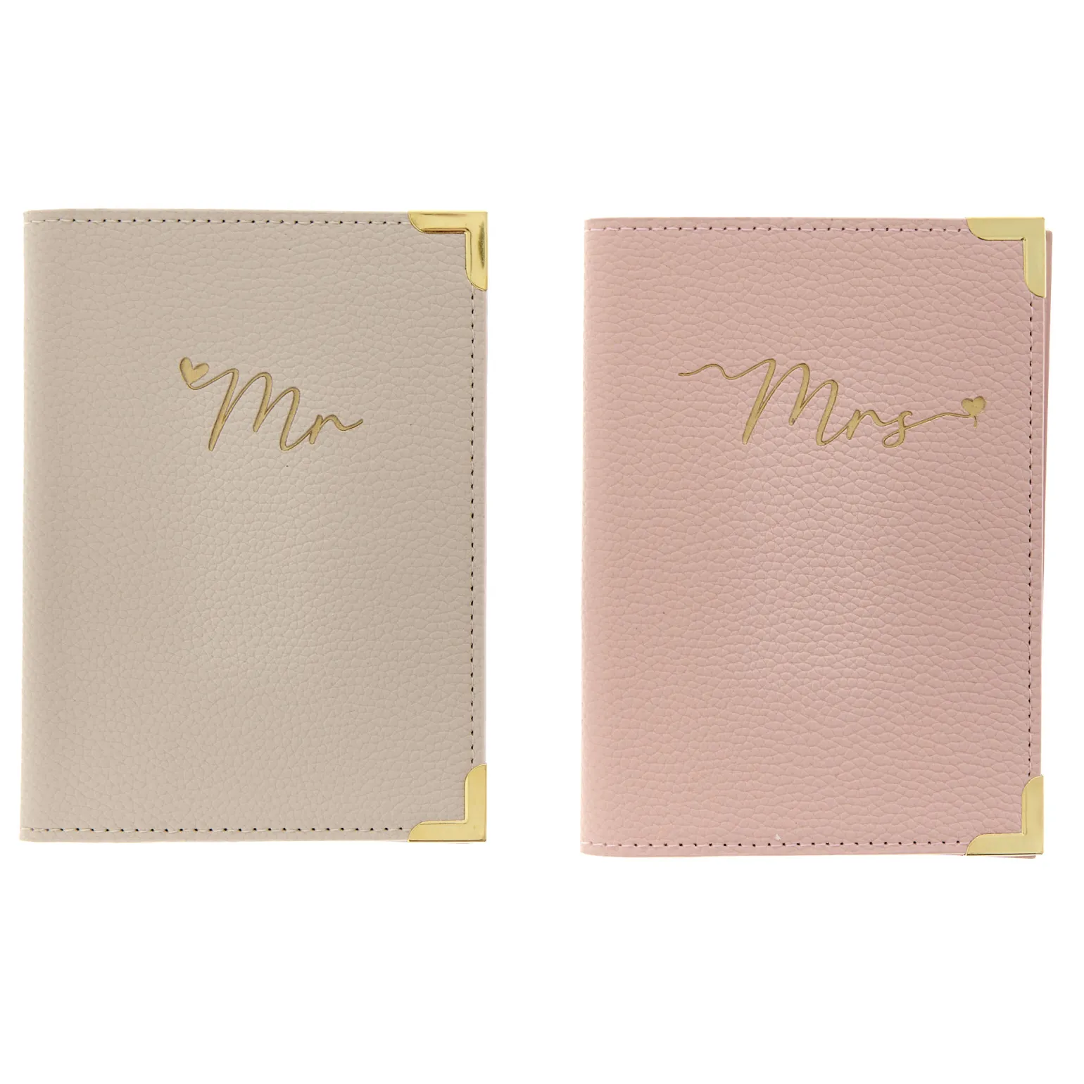 Mr & Mrs Passport Holder Set