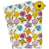 Mr. Men & Little Miss Gift Wrap - 2 Sheets & 2 Tags