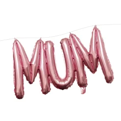Mum Air-Fill Foil Letter Balloon Banner Kit