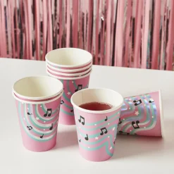 Musical Note Paper Cups - Pack of 8