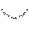 Navy Best Dad Ever Card Banner 2.5m