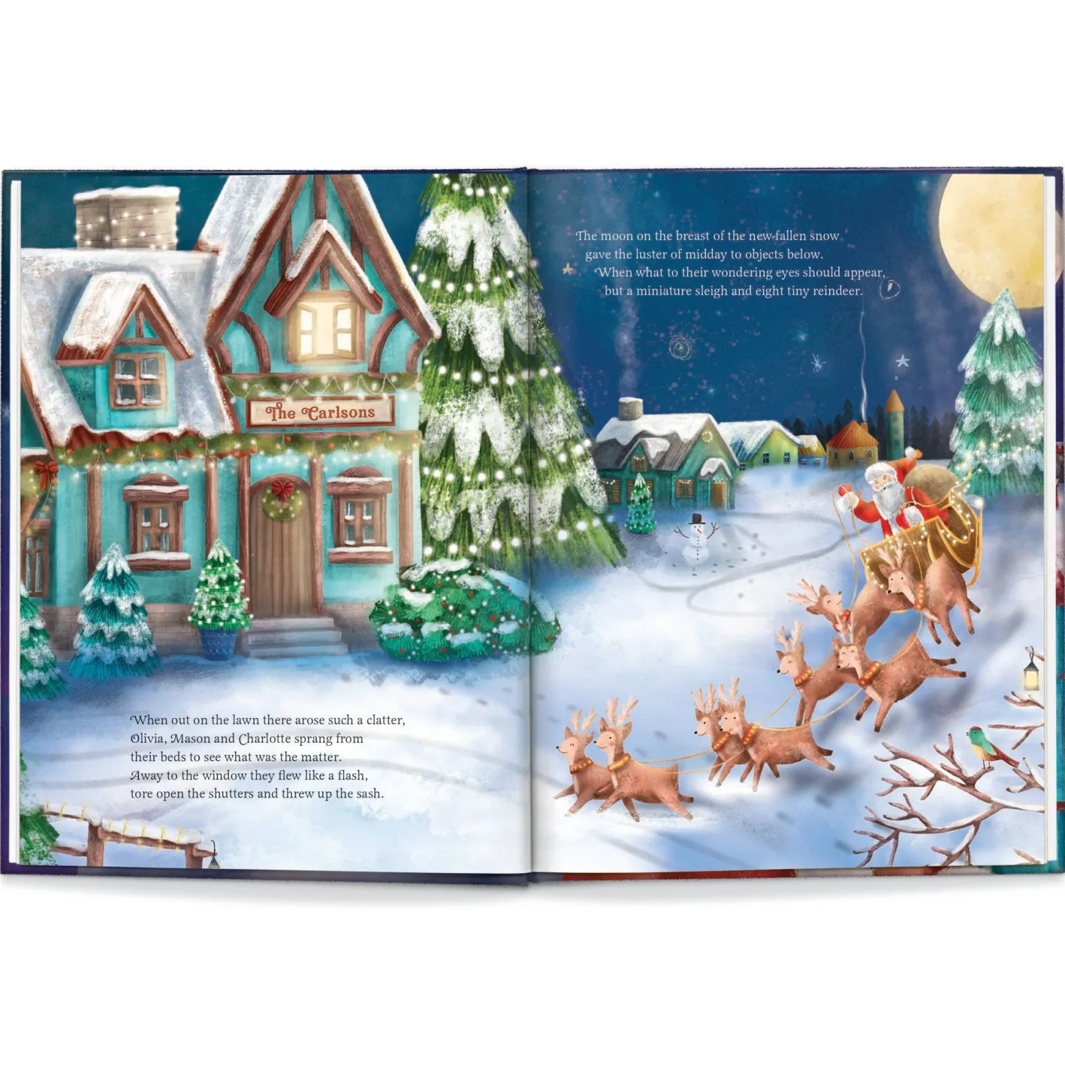 Our Family’s Night Before Christmas Hardcover Personalised Book