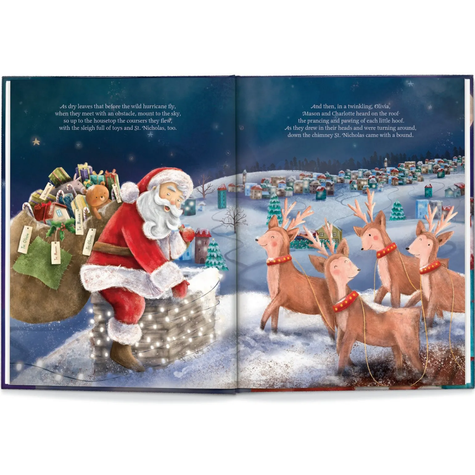 Our Family’s Night Before Christmas Hardcover Personalised Book