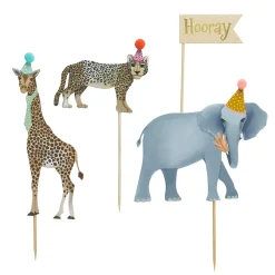 Party Animals Birthday Tableware & Decorations Bundle -10 Guests