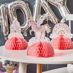 Pastel Rainbow Birthday Party Decorations Kit