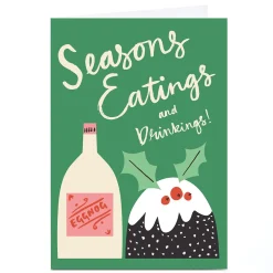 Peronalised Ashley Le Quere Christmas Card - Seasons Eatings