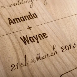 Personalised 3 Bottle Luxury Wooden Wine Box - Wedding Day Congratulations