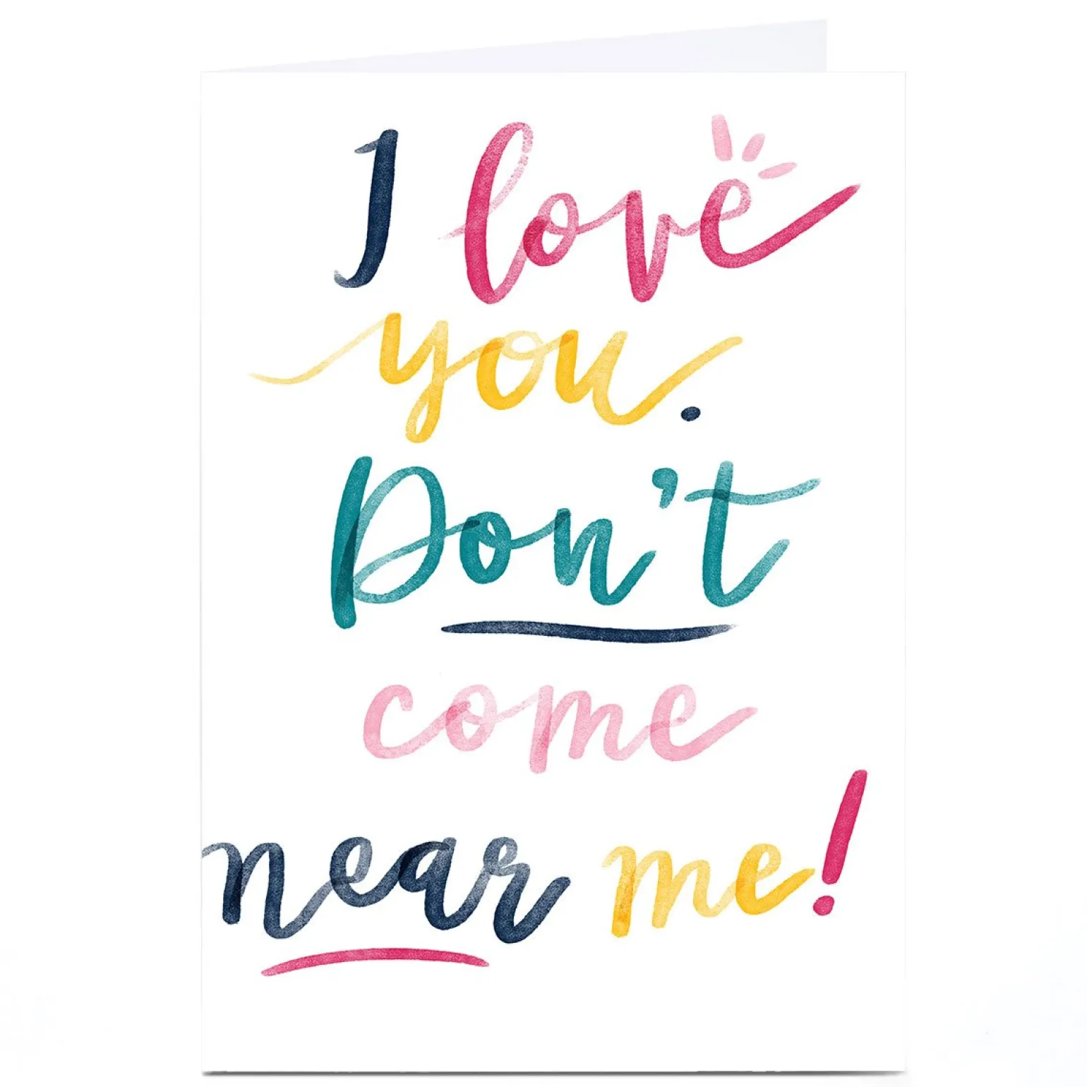 Personalised Emma Valenghi Card - Don't Come Near Me!