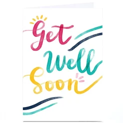 Personalised Emma Valenghi Get Well Soon Card