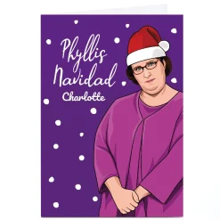 Personalised All Things Banter Christmas Card - Phyllis Navidad