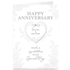 Personalised Anniversary Card - With Love & Congratulations