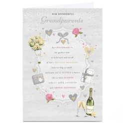 Personalised Anniversary Card - Joy, Love and Laughter