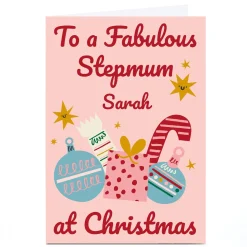 Personalised Ashley Le Quere Christmas card - Fabulous Stepmum