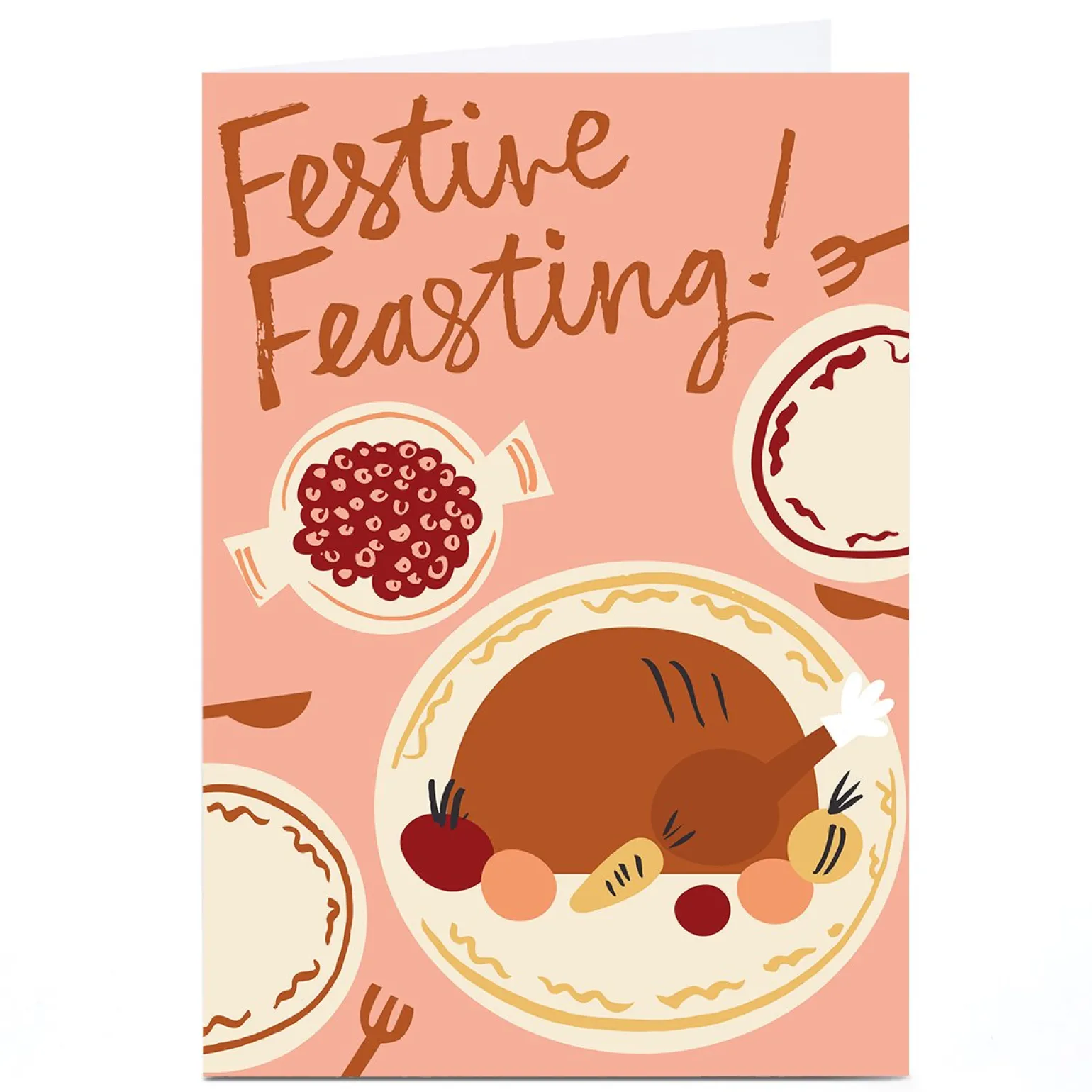 Personalised Ashley Le Quere Christmas Card - Festive Feasting!