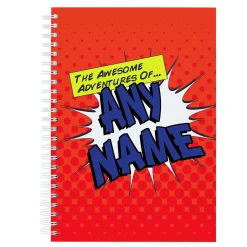 Personalised Awesome Adventures Notebook