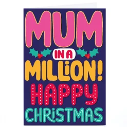 Personalised Bangheads Christmas Card - Mum in a Million