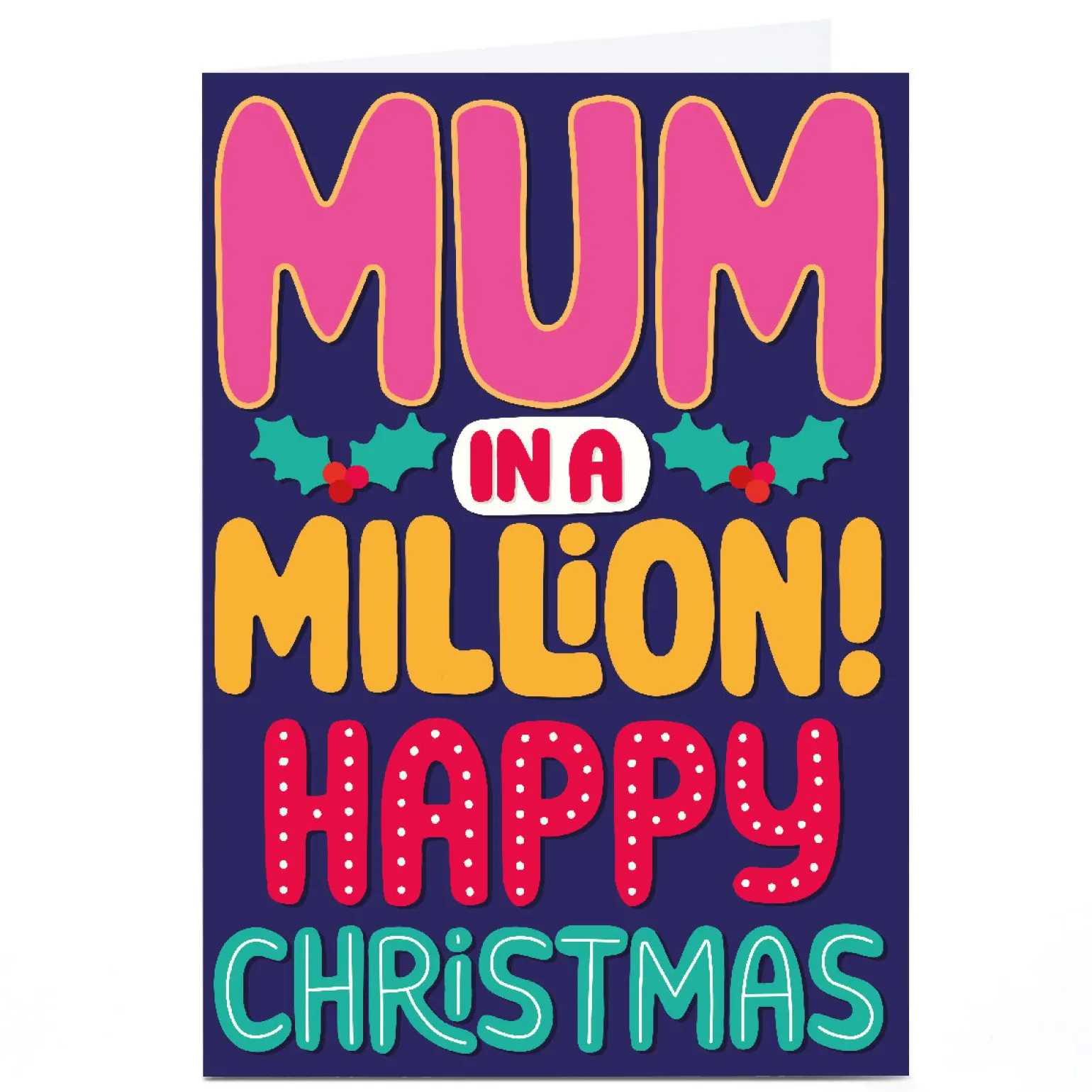 Personalised Bangheads Christmas Card - Mum in a Million
