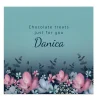 Personalised Belgian Chocolates - Floral Chocolate Treats, Any Name