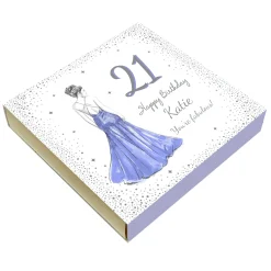 Personalised Belgian Chocolates - Glam Lady, Editable Age