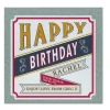 Personalised Belgian Chocolates - Retro Happy Birthday