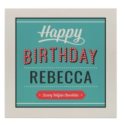 Personalised Belgian Chocolates - Birthday In Lights