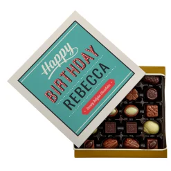 Personalised Belgian Chocolates - Birthday In Lights