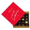 Personalised Belgian Chocolates - Red Hearts With Love