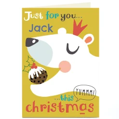 Personalised Bev Hopwood Christmas Card - Just for You