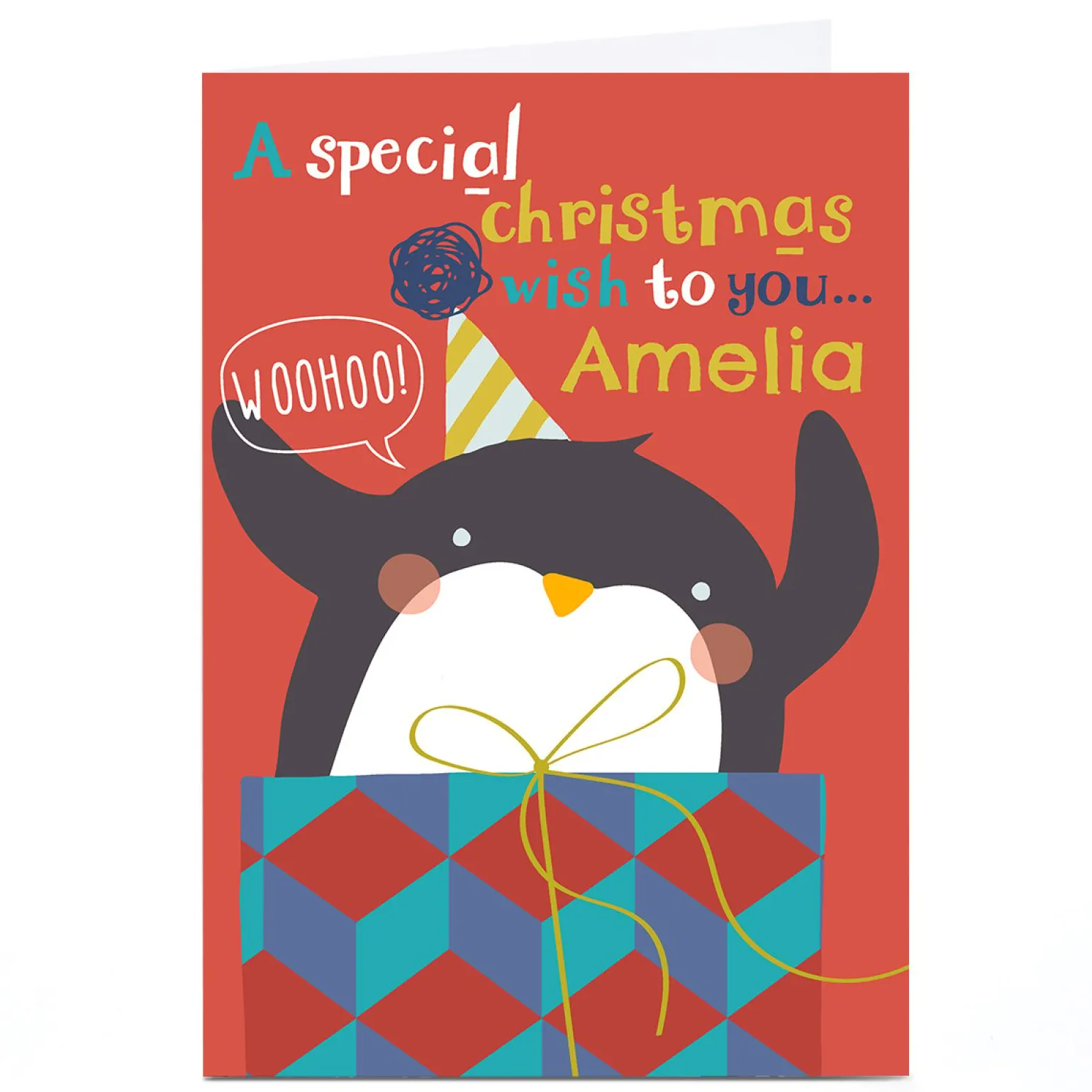 Personalised Bev Hopwood Christmas Card - A special Christmas