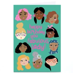 Personalised Bev Hopwood Birthday Card - Fabulous Lady