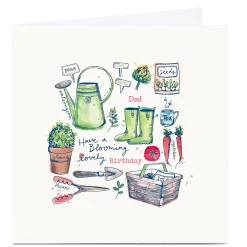 Personalised Bev Hopwood Birthday Card - Dad, Blooming Lovely