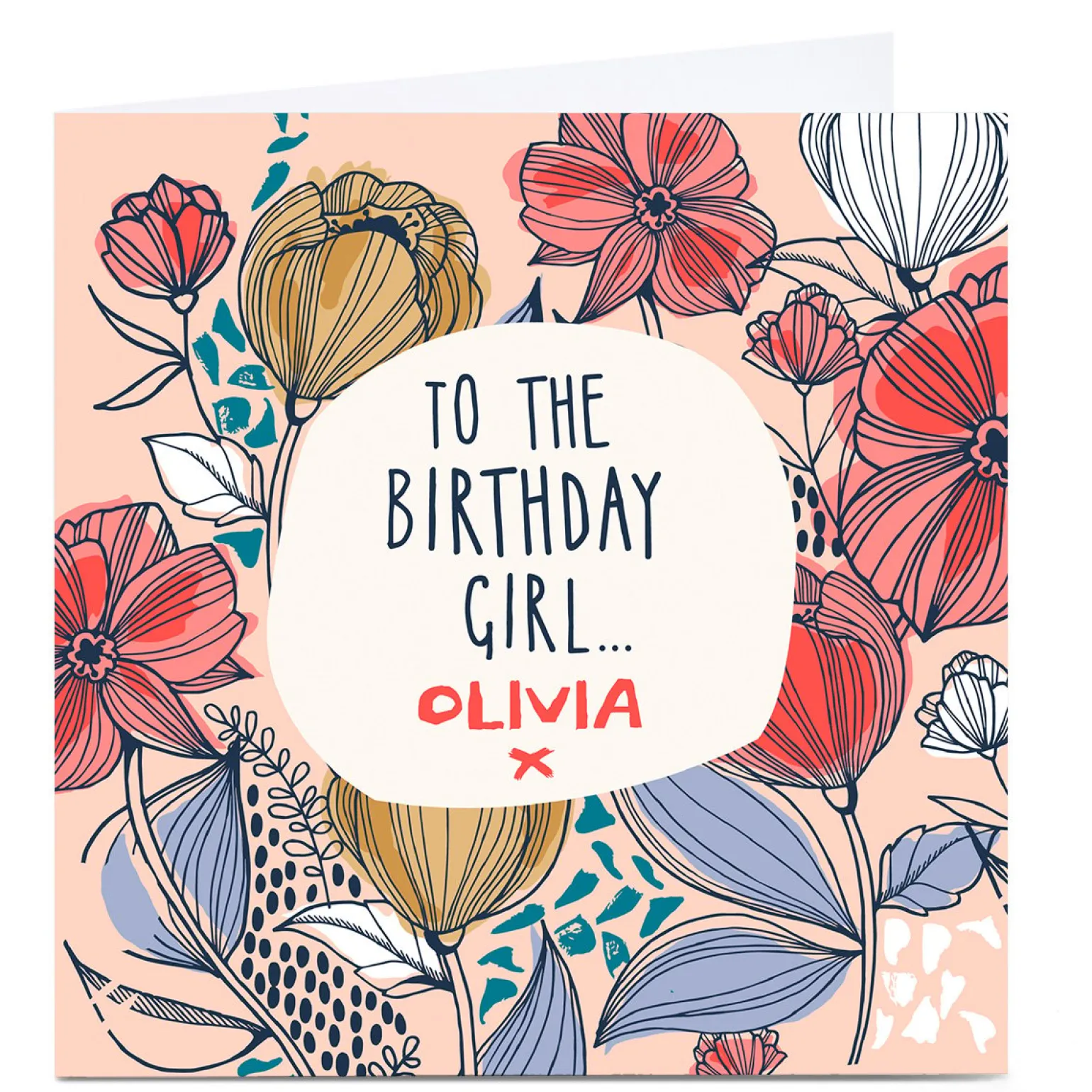 Personalised Bev Hopwood Birthday Card - To The Birthday Girl