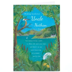 Personalised Birthday Card - Lake Landscape