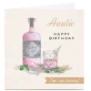 Personalised Birthday Card - Sip Sip Hooray, Auntie