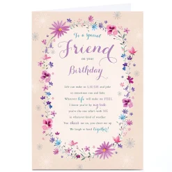 Personalised Birthday Card - To A Special Friend On Your Birthday
