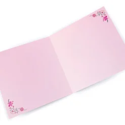 Personalised Birthday Card - Pretty Pink Flowers