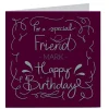 Personalised Birthday Card - Special Friend Any Name