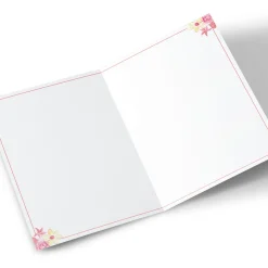 Personalised Birthday Card - Florals & Red Label