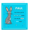 Personalised Birthday Card - Odd Grey Hare